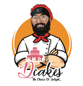 D cakes logo character